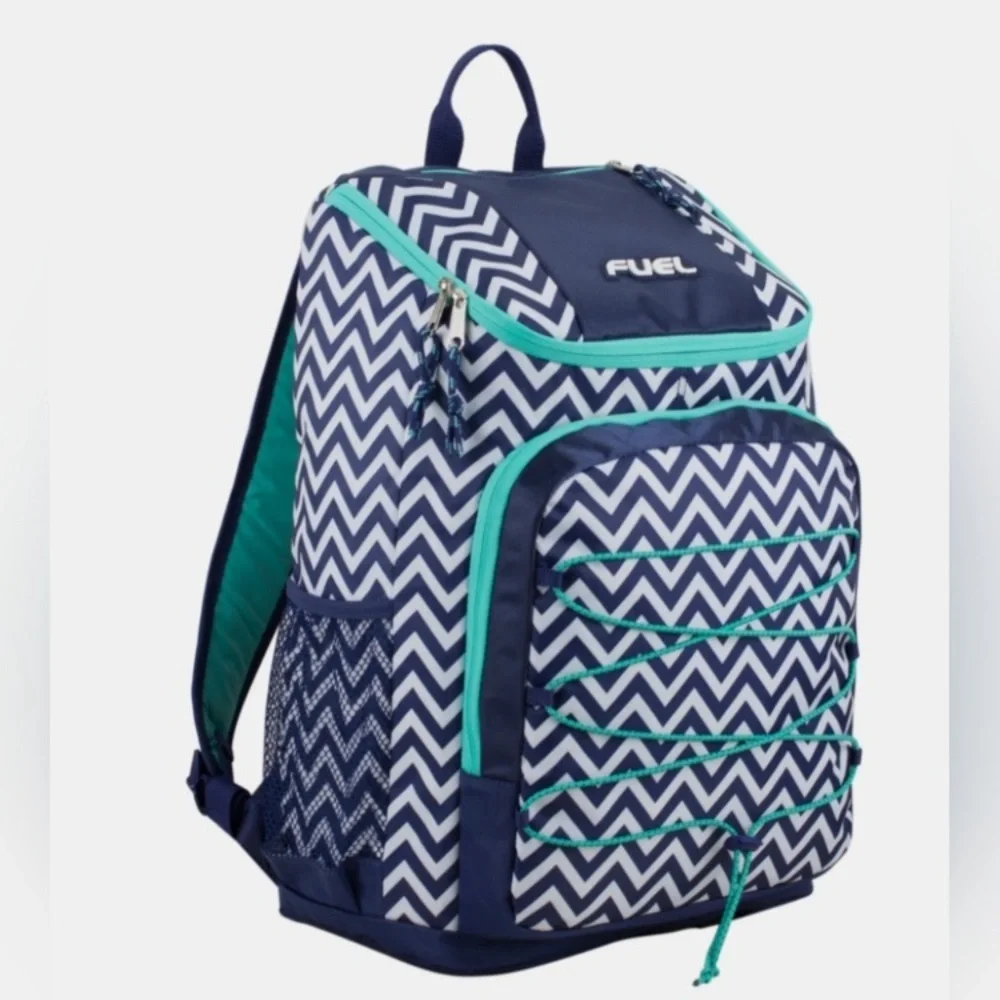 FUEL Sports Backpack Wide Mouth with Front Bungee and Inner Tech Pocket,  NWT